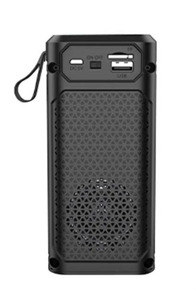 Usb Şarjlı Renkli LED Işıklı 1200 mAh 5W Portatif Müzik Sistemli Mini El Tipi Hoparlör - 12