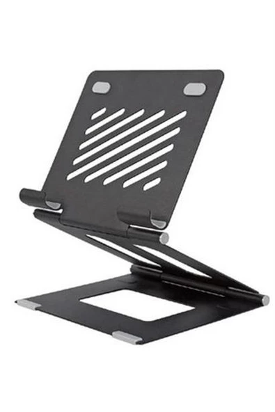 Ayarlanabilir Metal Dizüstü Destek Tabanı Katlanabilir Taşınabilir Laptop Sehpası Standı - 8