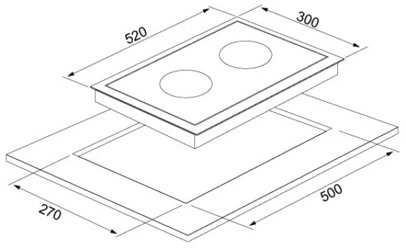 Silverline CS5411B01 Ankastre Ocak - 2