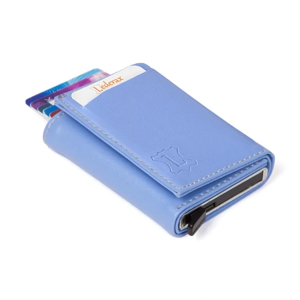 Lederax Para Gözlü Mekanizmalı Suni Deri Erkek Kartlık Cüzdan - 9