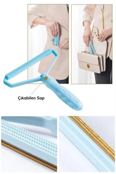 Kumaş Tüy Alma Tiftik Temizleyici Çift Taraflı Elbise Kazak Toplayıcı Taşınabilir - 10