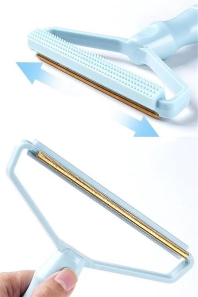 Kumaş Tüy Alma Tiftik Temizleyici Çift Taraflı Elbise Kazak Toplayıcı Taşınabilir - 8