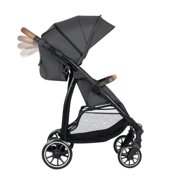 Bebeconfort Ingenious XXL Sepetli Kompakt Bebek Arabası Mineral Graphite - 5