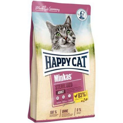 Happy Cat Minkas Sterilised Geflügel Kedi Maması 10 Kg