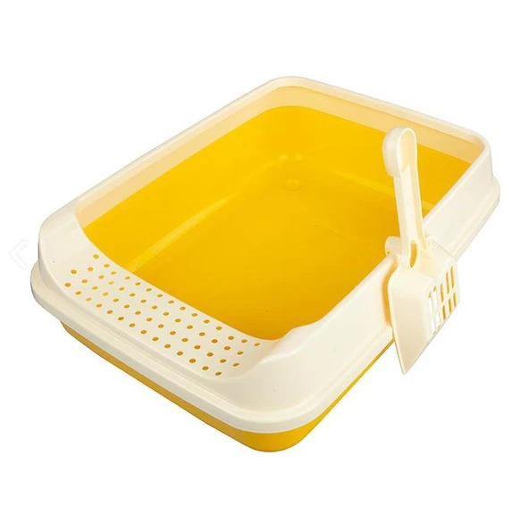 Orijin Kedi Tuvaleti Kabı Elekli Çerçeve Kürek 45-35-13 cm - Resim 2