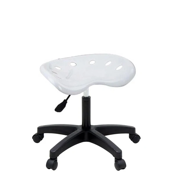 Türksit Nil Amortisörlü Tabure Plastik Ayak Beyaz