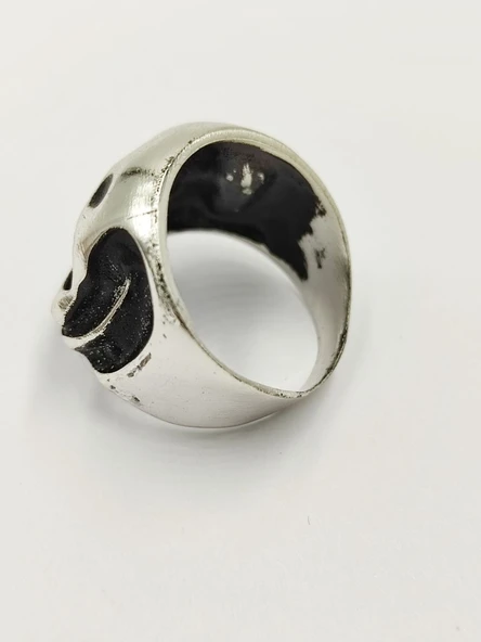 Kuru Kafa Erkek Çelik Yüzük - 6