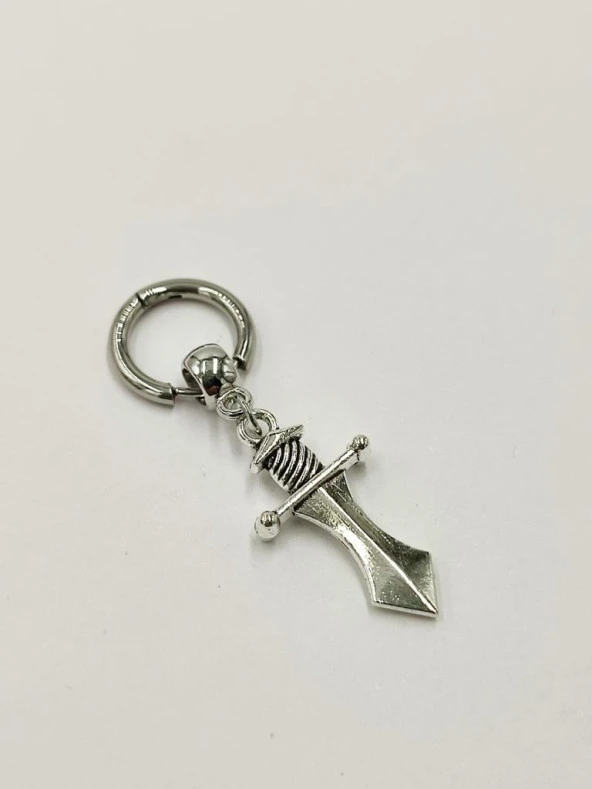 Bıçak Model Bay Bayan Çelik Küpe - 2