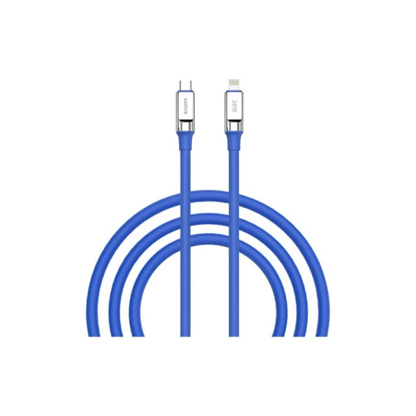 Sunix 20W  USB-C Lightning Şarj ve Data Kablosu Mavi SC-67