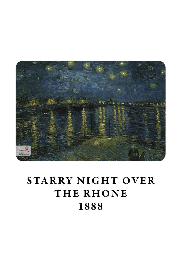 Retronote A4 Defter 2 - Van Gogh - Starry Night Over The Rhone, 1888 - Çizgisiz - 64 Sayfa-21x29,7Cm - 2