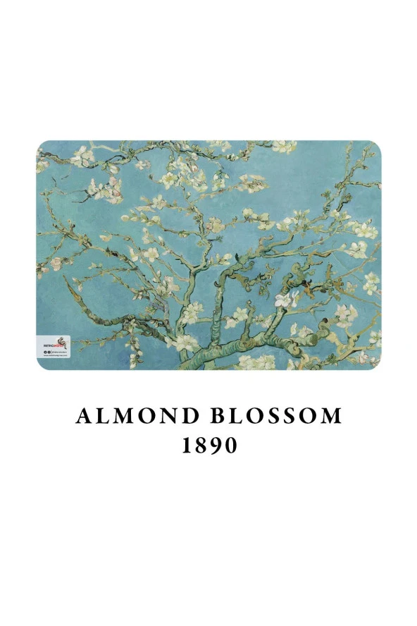 Retronote A4 Defter 3 - Van Gogh - Almond Blossom, 1890 - Çizgisiz - 64 Sayfa - 21x29,7 Cm - 2