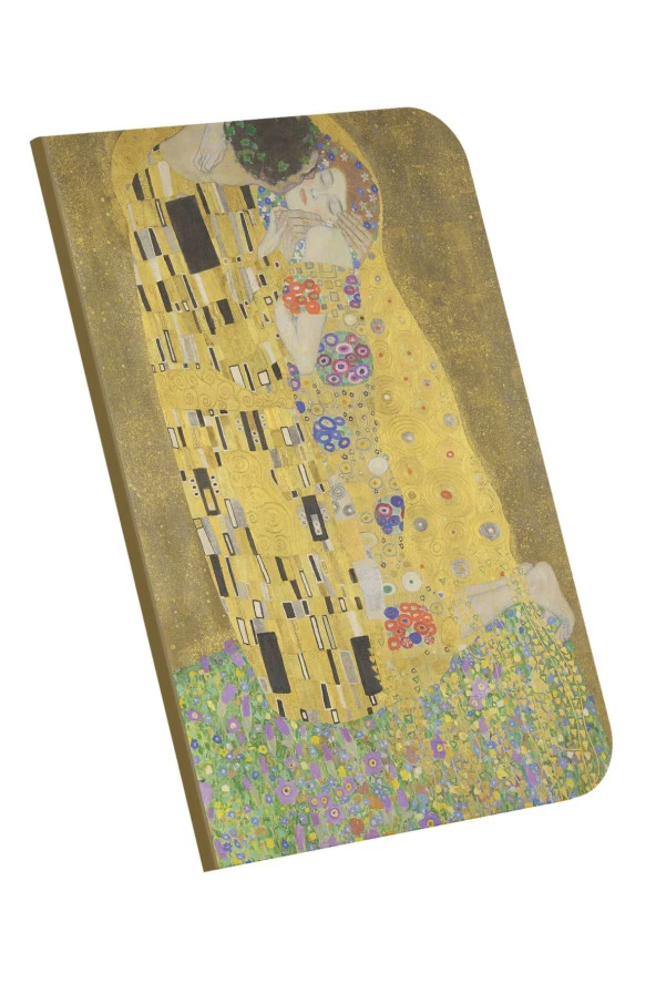 Retronote A4 Defter 7 Gustav Klimt The Kiss 1907-08 Çizgisiz 64 Sayfa - 21x29,7 cm