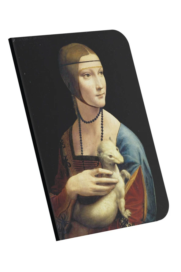 Retronote A4 Defter 8 - Da Vinci - Lady With An Ermine, 1490 - Çizgisiz - 64 Sayfa - 21x29,7 Cm