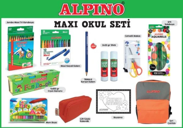 Alpino Maxi Okul Kırtasiye Seti 2024-2025 Sezonu