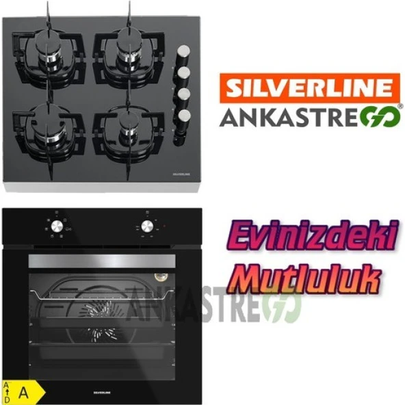 Silverline BO6501B01 - FS5425B01 Siyah Cam Set