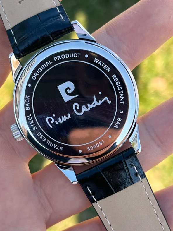 Pierre Cardin Deri Kordon 30 Mt Suya Dayanıklı Erkek Kol Saati EPC800091F103 - Resim 6