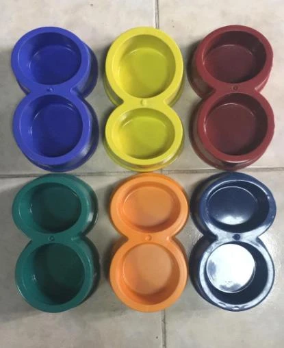 İkili Kedi Köpek Mama Kabı Küçük ürün görseli 1