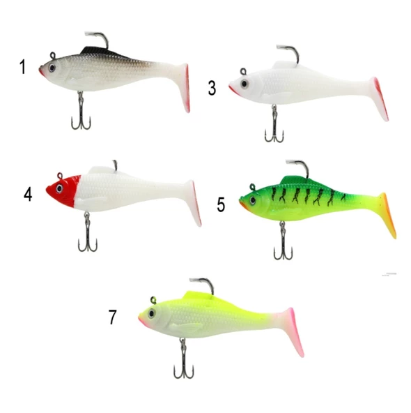 Captain 3568 Cracker Soft 12cm 26gr Levrek Turna Silikonu 3'lü Set Suni Yem