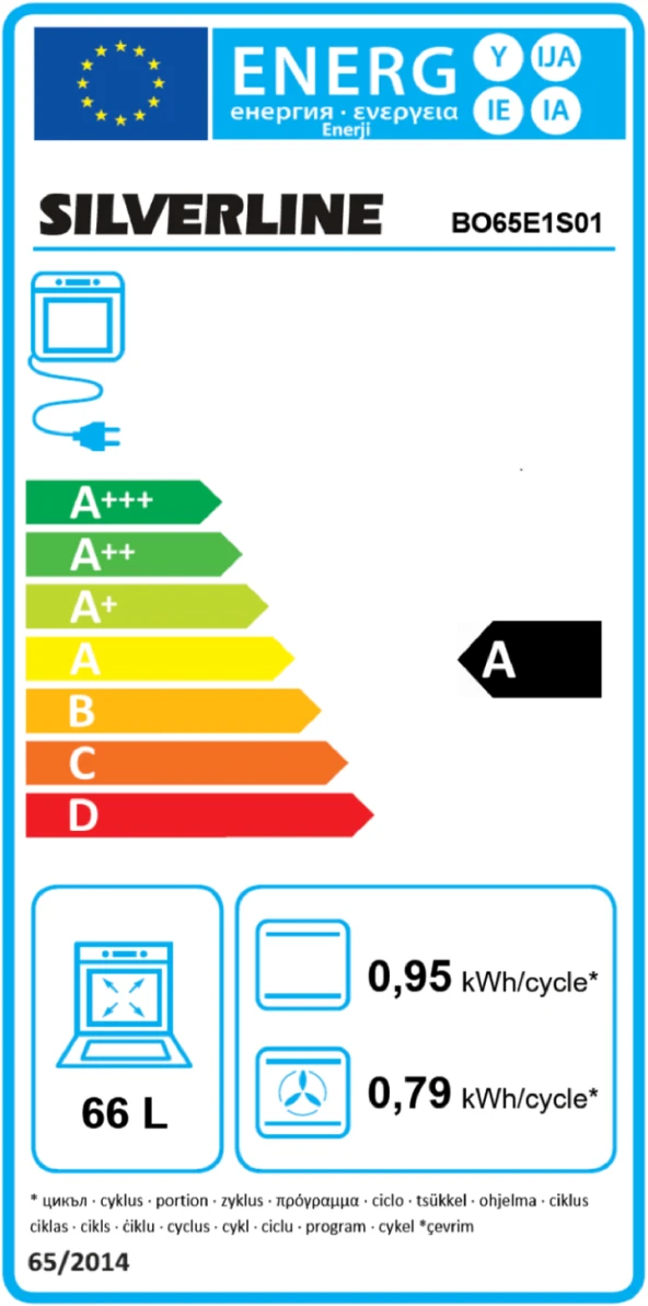 Silverline BO65E1S01 S1 Ankastre Fırın Gri - 3