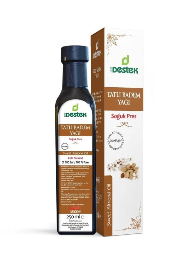 Tatlı Badem Yağı (soğuk Pres) 250 Ml