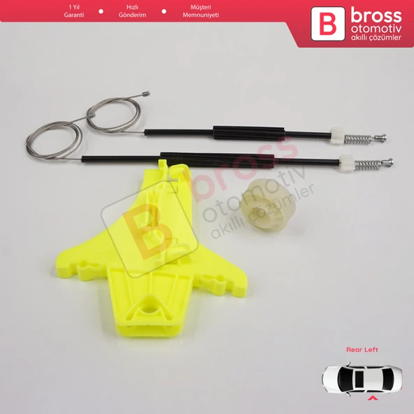 VW Golf MK7 5G 2012-2021 5-Kapı 5G4839461 İçin Elektrikli Arka Sol Cam Kriko Tamir Seti - Resim 5