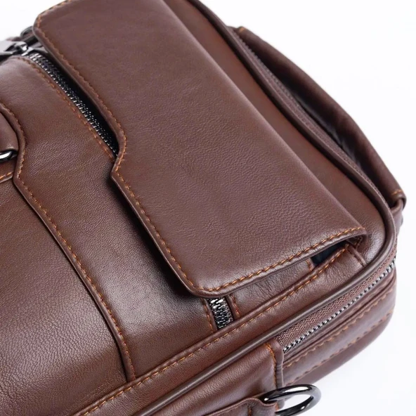 Lederax Hakiki Dana Derisi El ve Omuz Çantası LD464 - 6