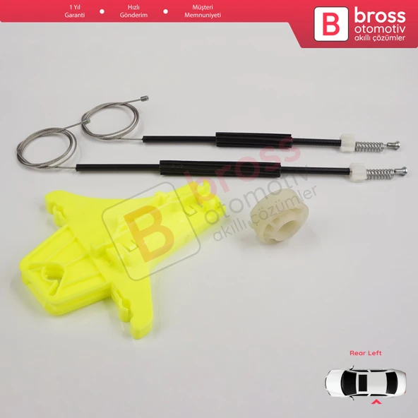 VW Golf MK7 5G 2012-2021 5-Kapı 5G4839461 İçin Elektrikli Arka Sol Cam Kriko Tamir Seti - Resim 4