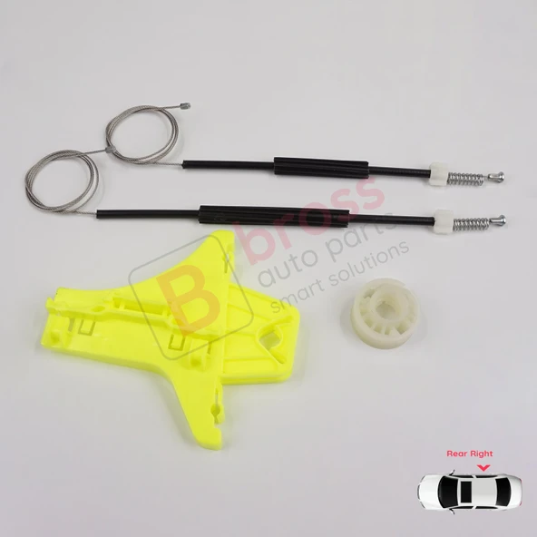 VW Golf MK7 5G 2012-2021 5-Kapı 5G4839462 İçin Elektrikli Arka Sağ Cam Kriko Tamir Seti