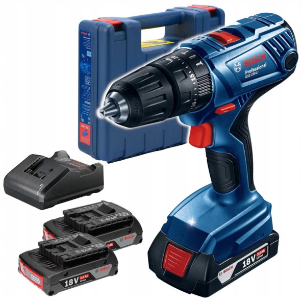 Bosch Professional GSB 180-LI 2,0Ah Çift Akülü Darbeli Delme/Vidalama-06019F8307