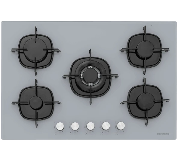 Silverline CS5365S01 75 CM Ankastre Ocak Gri