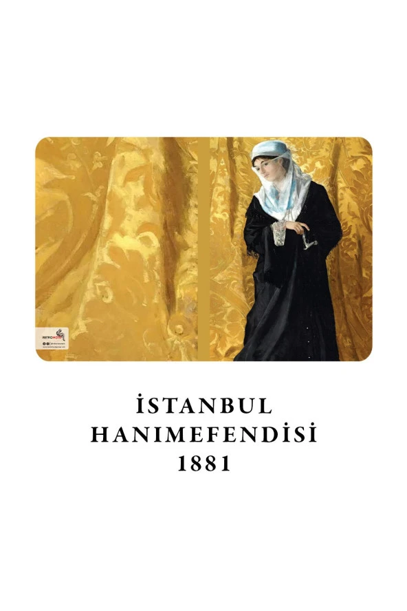 Osman Hamdi Bey 4'lü Defter Seti 1 - Istanbul Hanımefendileri 1 - Çizgisiz - 64 Sayfa - 10,5x14cm - 2