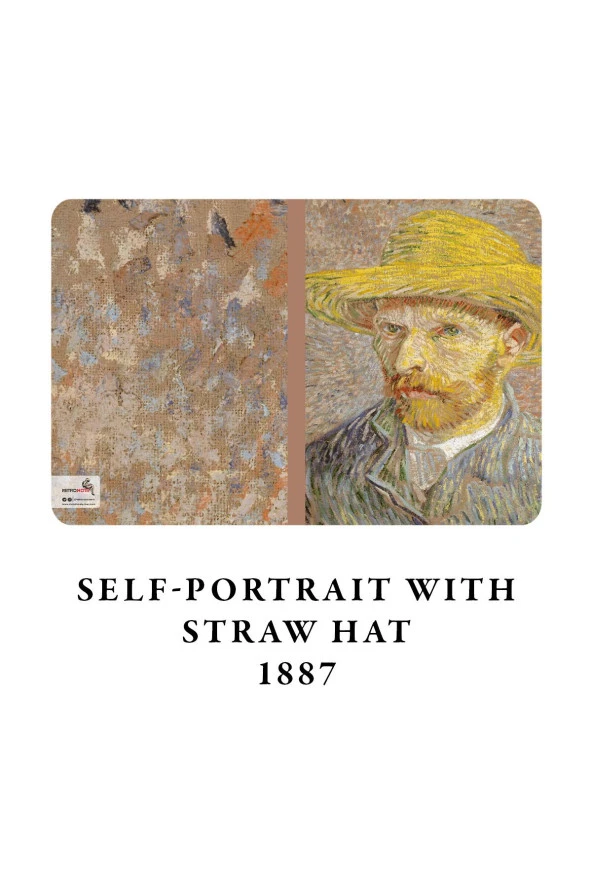 Van Gogh 4'lü Defter Seti 5 - Self-portrait Series Iı - Çizgisiz - 64 Sayfa - 10,5x14cm - Resim 2