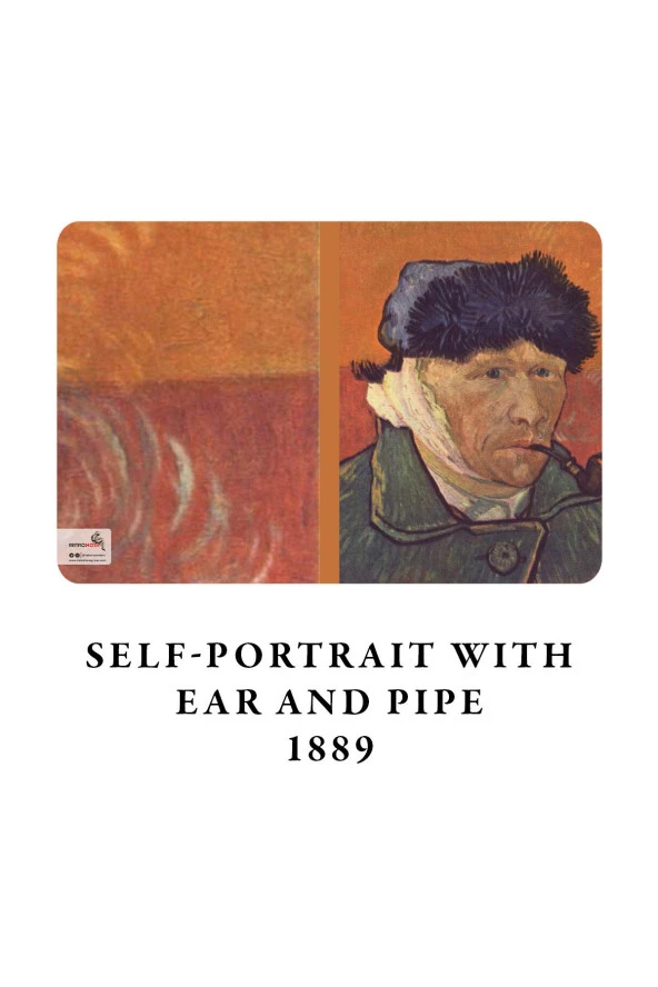 Van Gogh 4'lü Defter Seti 5 - Self-portrait Series Iı - Çizgisiz - 64 Sayfa - 10,5x14cm - Resim 5