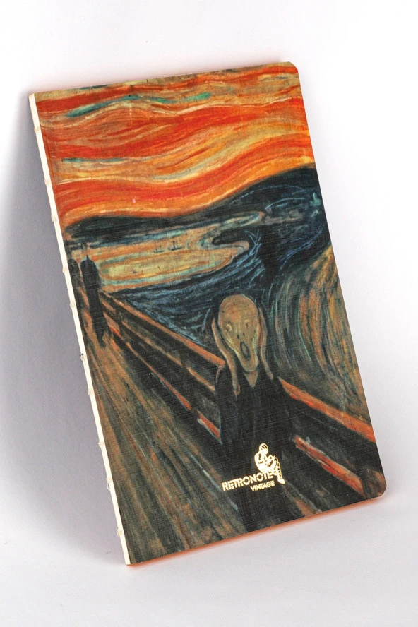 Vintage Serisi 9 - Edward Munch - The Scream, 1893 - Çizgisiz - 96 Sayfa - 14,8x21cm