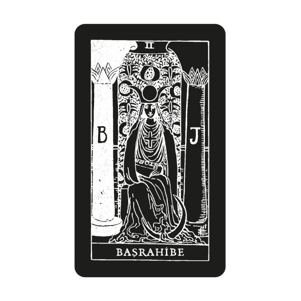 Black Tarot - 78 Kartlık Deste ve Tarot'un Görsel Anahtarı Mini Rehber - Rider-Waite Siyah Baskı - 2