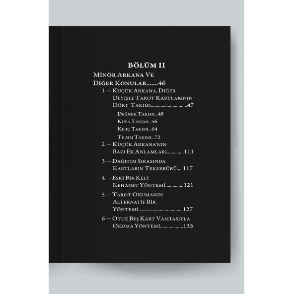 Black Tarot - 78 Kartlık Deste ve Tarot'un Görsel Anahtarı Mini Rehber - Rider-Waite Siyah Baskı - 7