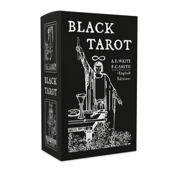 Black Tarot English Edition - 78 Cards and The Pictorial Key to the Tarot Classic Guide