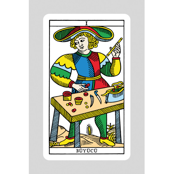 Mini Marsilya Tarot 1701 - 78 Kartlık Deste Ve Rehber Kitapçık 2022 - 5,6x8,7cm Cep Boy 9786057203908, one size - 2