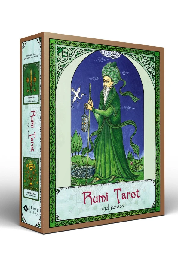 Rumi Tarot Takımı 78 Kart ve Rehber Kitap 2021 Orijinal Evrensel Baskı Oval Kenarlar