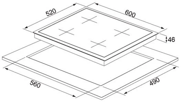 Silverline CS5610S01 Ankastre Ocak Gri - 2