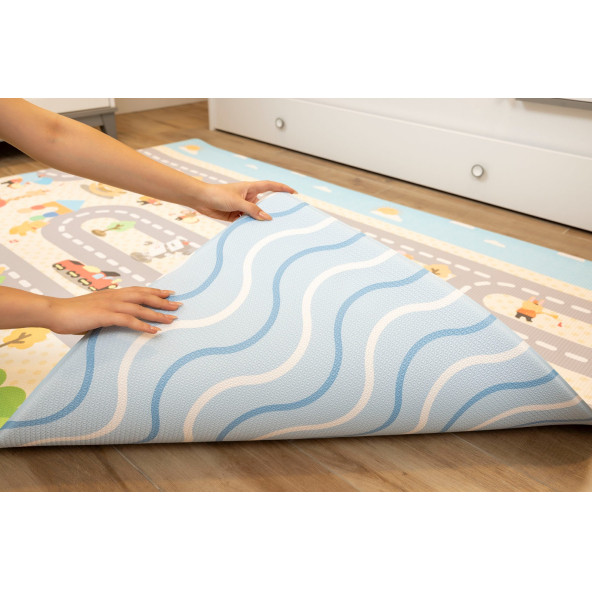 Oggia Traffic Park Premium Oyun Matı / Halısı 140cm-200cm-12mm MAT011 - 3