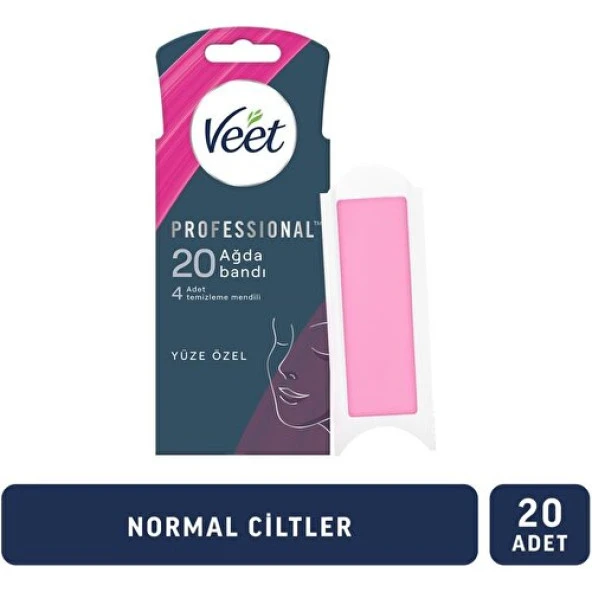 Veet Professıonal Yüz Ağda Bandı Normal Ciltler 20'li