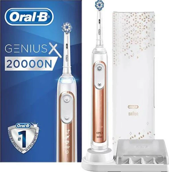 Oral-B Genius X 20000 Luxe Edition Rose Gold Şarj Edilebilir Akıllı Diş Fırçası