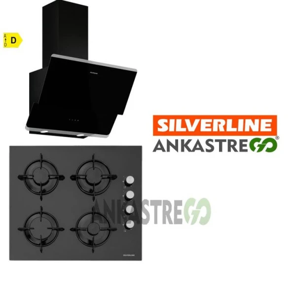 Silverline CS5349B01 - 3490 Oslo Siyah Ankastre Set