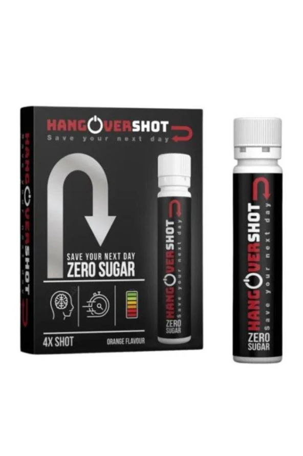 Hangovershot Zero Sugar 4x25 ml