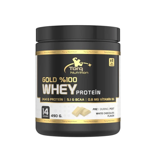 Torq Nutrition Gold Whey Protein Beyaz Çikolata Aromalı 490 Gr