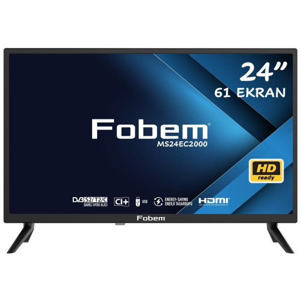Fobem MS24EC2000 24'' 61 Ekran Uydu Alıcılı HD LED TV