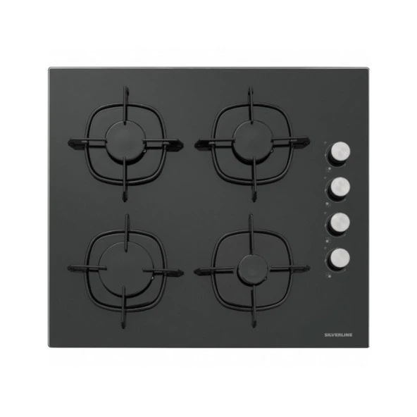 Silverline CS5335B02 60 CM Ankastre Ocak Siyah - 2