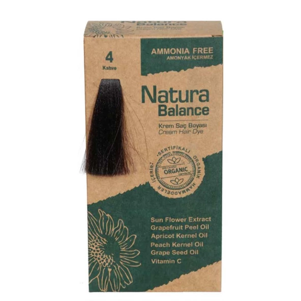 NATURA BALANCE SAÇ BOYASI 4 KAHVE
