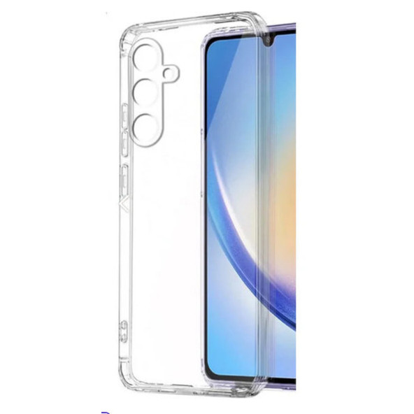 Samsung Galaxy A15 Uyumlu Şeffaf Kılıf Kamera Ve Ekran Çıkıntılı - 1